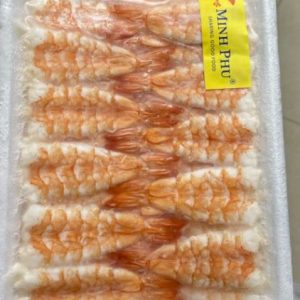 Tôm thẻ sushi 4L (VM Sushi) 20con/khay x 20 khay/thùng